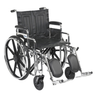 Drive STD20 20" Sentra Extra Wheelchair-Desk Arms-Elevating Leg Rests