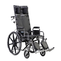 Drive Medical STD22RB Sentra Reclining Wheelchair-Desk Arms-22" Seat