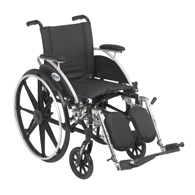 Drive Medical Viper Wheelchair with Flip Back Removable Arms