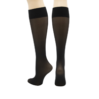 Mobius Wellness 8-15 mmHg Ladies Sheer Knee High Stockings-Black