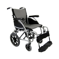 Karman S-Ergo 115 Transport Wheelchair w/ Wire Break & Swing Footrest