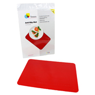Tenura 753733501 Silicone Non-Slip Table Mat-Red-13.75" x 10"