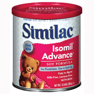 Abbott 55963 Similac Isomil Soy Ready to Feed Infant Formula-6/Case
