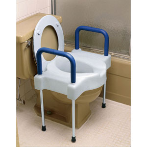 Ableware 725881000 Extra Wide Tall-Ette Elevated Toilet Seat with Legs