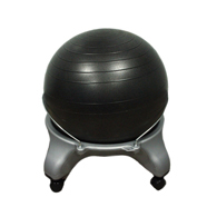 CanDo 30-1796 Adult Plastic Mobile Ball Stool-No Back-22" Ball