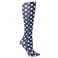 Celeste Stein Womens Compression Sock-Navy Reverse