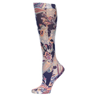Celeste Stein Womens Compression Sock-Mosaic Paisley
