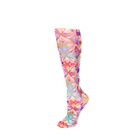 Celeste Stein Womens Compression Sock-Abstract Colors