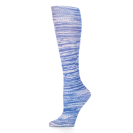 Celeste Stein Womens Compression Sock-Denim Stripes