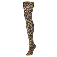 Celeste Stein Womens Tights-Hairy Leopard