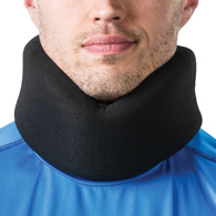 Core Products 6261 Foam Cervical Collar-Black-3" Chin to Sternal Notch
