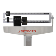Detecto 339S 400 lb/175 kg Capacity Stainless Steel Scale & Height Rod