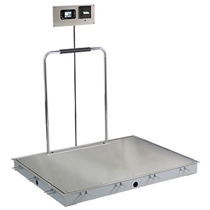 Detecto Solace In-Floor Dialysis Scale-48"x36" Platform w/ Handrail