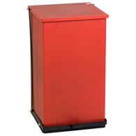 Detecto P Series Step-On Waste Can Receptacles-Red