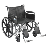 Drive STD24EC 24" Sentra EC Wheelchair-Full Arms-Elevating Leg Rests