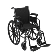 Drive Cruiser III Light Weight Wheelchair w/ Flip Back Removable Arms