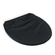 Free2Go Black Commode Seat Cover