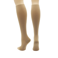 Mobius Wellness 20-30 mmHg Microfiber Knee High Soft Top Stockings w/ Open Toe