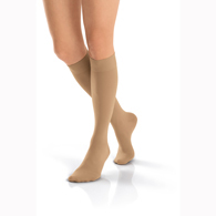 Jobst Opaque Knee High Closed Toe Socks-15-20 mmHg