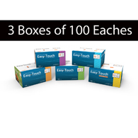 MHC EasyTouch Insulin Syringes-3 Boxes of 100