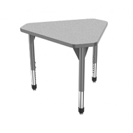 30"x34" Premier Gem Desk-Gray Neubla Top w/ Gray Edges & Adjustable Legs