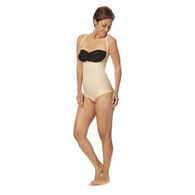 Marena Recovery SFBHA2 Panty-Length Girdle w/ High-Back-Step 2-2XL-BGE-OPEN BOX