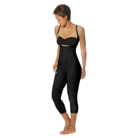 Marena Recovery SFBHM Mid-Calf-Length Girdle w/ High-Back-Small-Black-OPEN BOX
