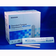 McKesson 24-705-W Tongue Depressor-Wrapped Non-Sterile-2500/Case