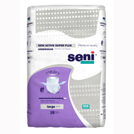 SENI S-LA18-AP1 Active Super Plus Disposable Underwear-Large-18/Pack