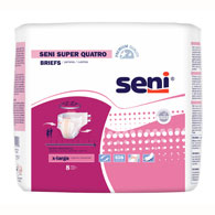SENI Super Quatro Briefs for Severe Incontinence-2 Packs