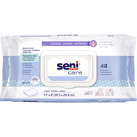 SENI S-WS48-C11 Care Fragrance Free Washcloths-Large Surface-96/Box