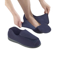 Silverts SV10105 Mens Extra Extra Wide Width Slippers-Navy-8