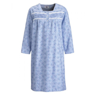 Silverts SV26300 100% Cotton Flannel Hospital Gown With Snaps