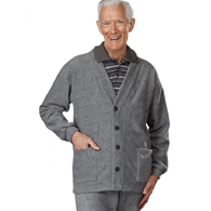 Silverts SV50070 Mens Adaptive Soft Fleece Cardigans