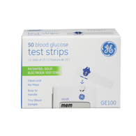 Veridian GE100TS GE Blood Glucose Test Strips-50/Box